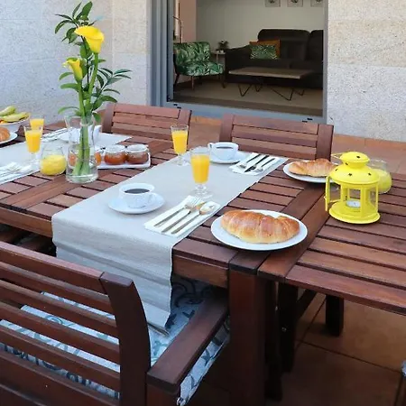 別荘 Vacacional Salnes Sur Con Piscina カンバードス