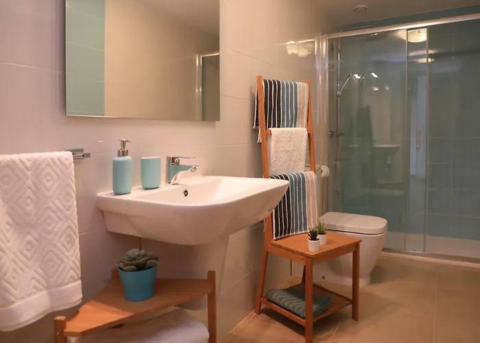 펜션 Vacacional Salnes Sur Con Piscina *